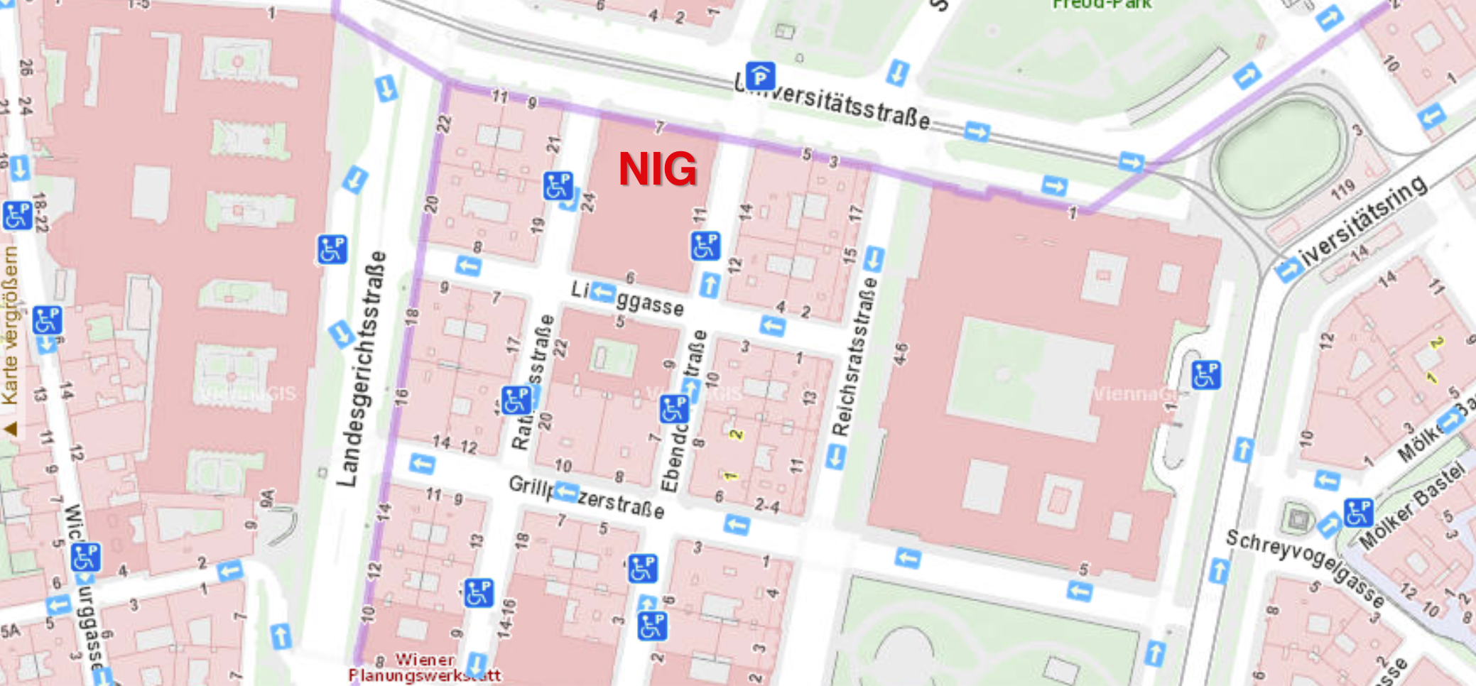 NIG, Accessibility Map